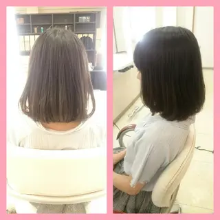 ミディアム キンジョウ エナミのヘアスタイル