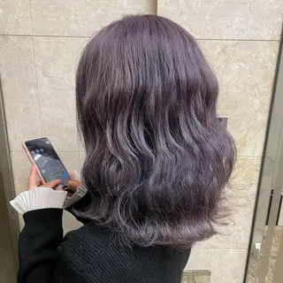 ミディアム カラー ゆう🫧 透明感/ハイトーンのヘアスタイル