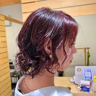 ショート カラー パーマ ✨髪質改善🎨 杉本賢人のヘアスタイル