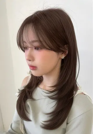 ロング カラー かずや🍀/髪質改善 /艶髪カラー/眉毛のヘアスタイル