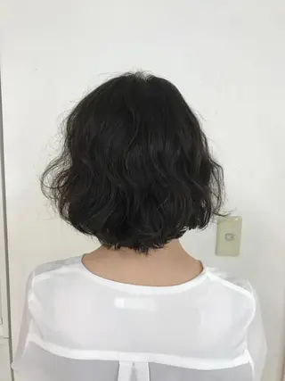ショート パーマ 大石 さやかのヘアスタイル