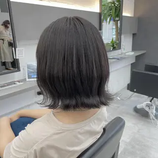 ショート カラー 縮毛矯正ボブ/ 髪質改善/カットのヘアスタイル