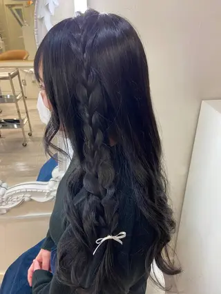 ロング ヘアアレンジ ワタナベ リリコのヘアスタイル