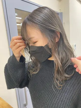 カラー レディースパーマ モデル募集RIKOのヘアスタイル