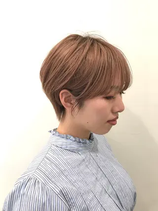 ショート クロスパーマ松永裕久 似合わせカットのヘアスタイル