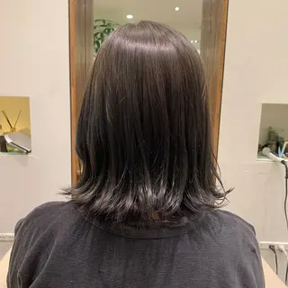 ミディアム カラー 【完全個室】髪質改善 暖色カラー/山崎唯奈のヘアスタイル