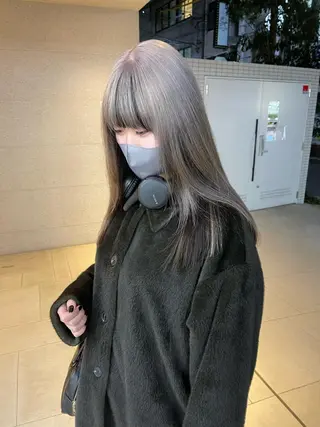 ミディアム 福山 晴香のヘアスタイル