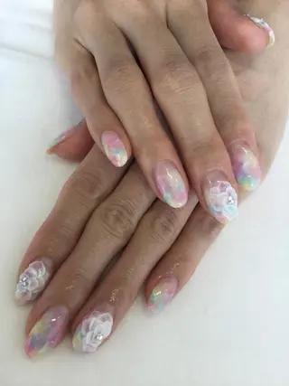 ネイル 💎🐰 saki. m 🐰💎のネイルデザイン