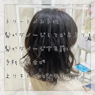 ミディアム パーマ 上田 篤史のヘアスタイル
