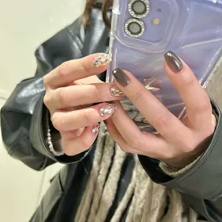 ネイル パラあり！フィルイン 美フォルムのネイルデザイン