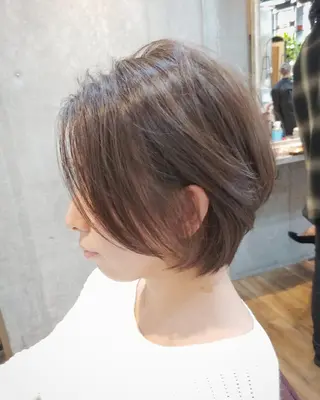 ショート カラー パーマ ヘアアレンジ 6月オープン♪豊見城 Lodattu✁清水のヘアスタイル