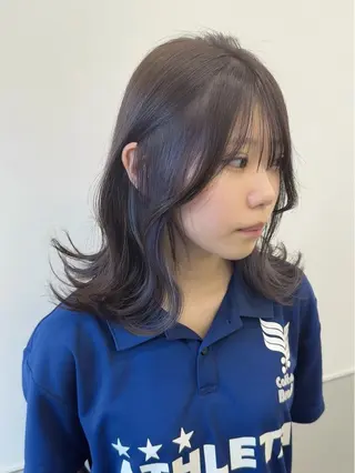 セミロング 韓国ヘア🇰🇷 スズキのヘアスタイル