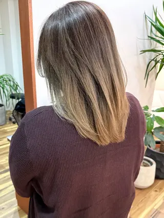 ミディアム カラー 田室 和幸のヘアスタイル