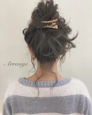 セミロング ヘアアレンジ 柳澤 興輝のヘアスタイル