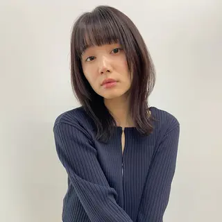 ミディアム カットモデル募集中 🤍harunaのヘアスタイル