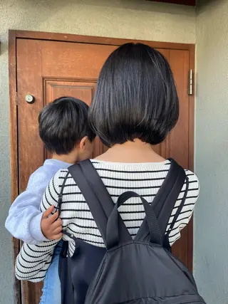 ミディアム フクウラ ミホのヘアスタイル