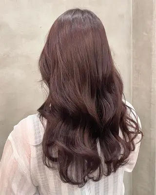 ロング カラー 【ピンク/韓国ヘア/ ヘアセット】亜海のヘアスタイル