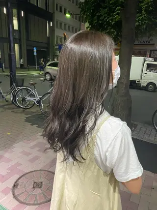 セミロング カラー 艶カラー/似合わせ 💖Emmy💖のヘアスタイル