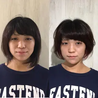 ミディアム カラー 清田 健太朗のヘアスタイル