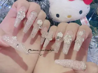 ネイル MoMoA Nail ネイル長さ出し専門店のネイルデザイン