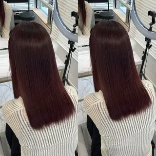 ミディアム 🍫ハイトーン✖︎ 髪質改善🍫柴田のヘアスタイル