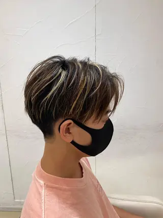 ショート カラー メンズ メンズ特化型美容師 栗山勇人のヘアスタイル