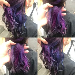 セミロング カラー 原宿サロン代表 デザインカラー伊藤卓のヘアスタイル