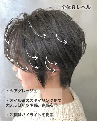 ショート カラー 北間 寛哉のヘアスタイル