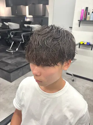 ショート パーマ メンズ メンズサロン/戸塚駅 東口3分/冨田大輝のヘアスタイル