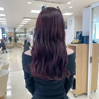 ロング カラー パーマ ヘアアレンジ 🍒KIKUCHI KANAE🍒のヘアスタイル