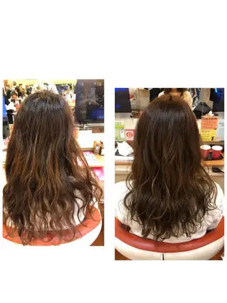 ロング カラー 塩谷黎✨イルミナ カラーメンズパーマ✨のヘアスタイル