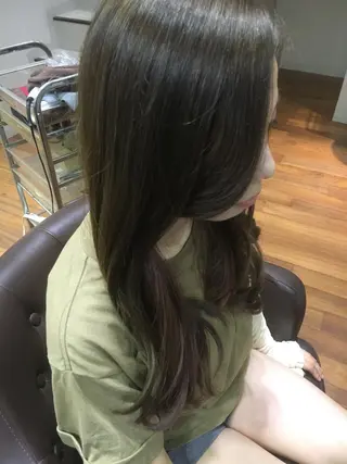 セミロング ロング 東條 克義のヘアスタイル