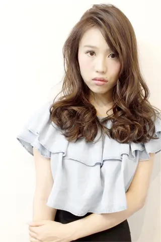 セミロング ロング hairsalon Linkのヘアスタイル