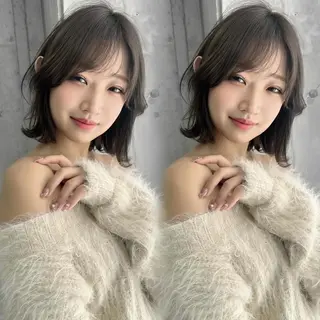 ミディアム カラー 水光艶カラー/ 艶ブリーチ/颯のヘアスタイル