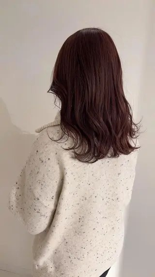 セミロング 🫧ツヤ髪個室美容室 安食茉莉🫧のヘアスタイル