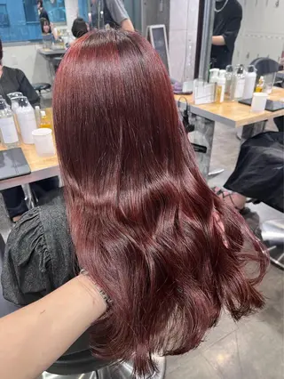 ロング カラー パーマ ヘアアレンジ 【縮毛矯正ブリーチ】 MANATO🌈のヘアスタイル