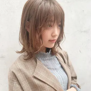 ミディアム カラー 髪質改善☆ 縮毛矯正miyuのヘアスタイル