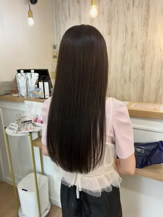 ロング カラー レイヤーカット/髪質 改善✨/藤田侑花のヘアスタイル