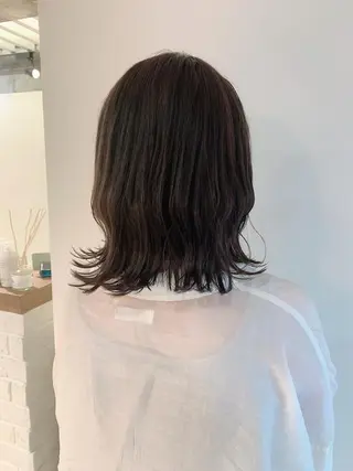 ミディアム カラー なりたいが叶う ながしまじゅんきのヘアスタイル