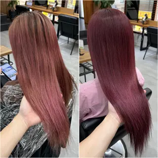 セミロング カラー KEISUKE🐶 カラー✨エクステのヘアスタイル