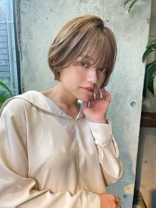 ショート SIGN店長中村 レイヤーカット募集のヘアスタイル