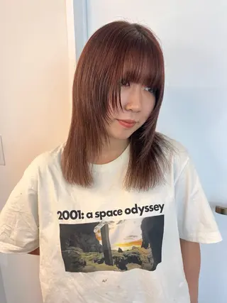 ミディアム レイヤーカット/韓国 ヘア/ honokaのヘアスタイル