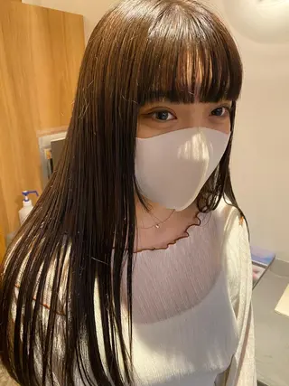 ロング カラー 砂原 ひよりのヘアスタイル