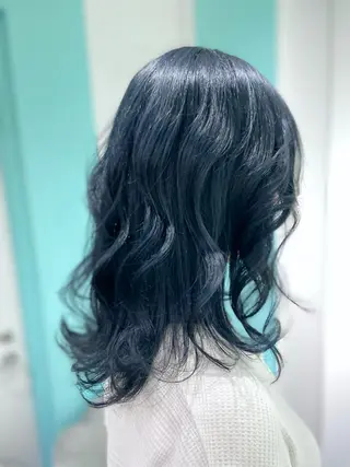 ミディアム 原 千景のヘアスタイル