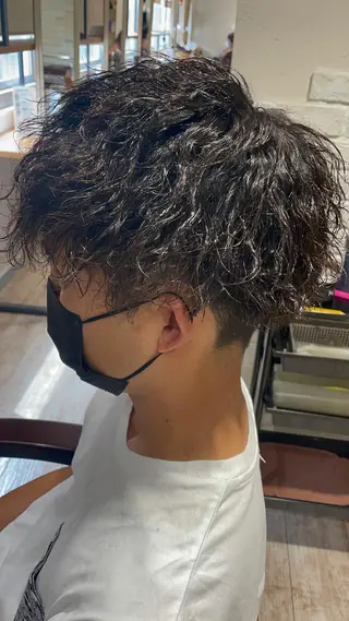 ショート パーマ メンズ . NANAのヘアスタイル