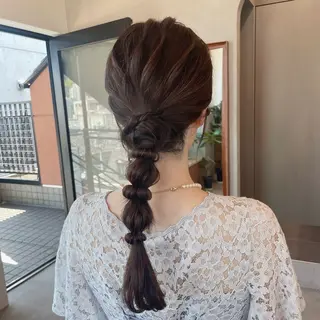 ロング ヘアアレンジ ボブ/縮毛矯正/レイ ヤー♡Natsukiのヘアスタイル