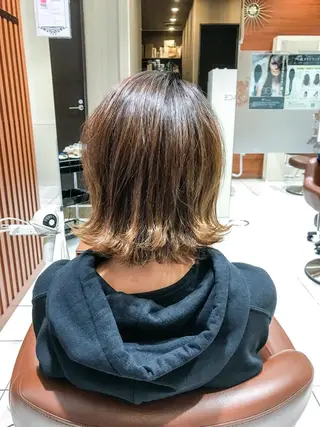 ショート カラー パーマ テラモト カズヨシのヘアスタイル