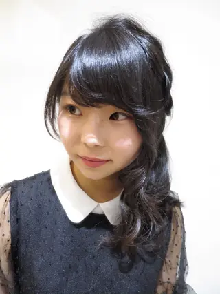 セミロング ヘアアレンジ ショート×カラー 🦊堀米早紀【荻窪】のマツエク・マツパデザイン