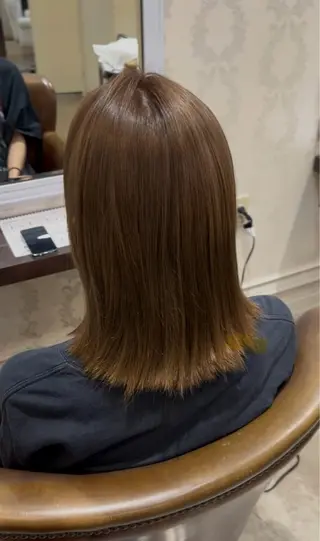 ミディアム 山本 梨華のヘアスタイル
