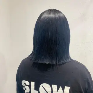 ミディアム カラー shiho .のヘアスタイル